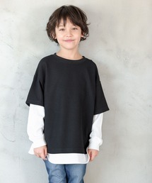 GLOBAL WORK | イージーDRYワッフルレイヤー/907688(Tシャツ/カットソー)