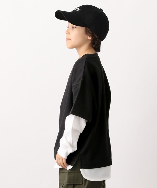 GLOBAL WORK(グローバルワーク)の「イージーDRYワッフルレイヤー/907688(Tシャツ/カットソー・キッズ・ライトグレー/ブラック/グリーン/ブルー・110cm/100cm/120cm/130cm/140cm/150cm/160cm)」の16枚目の写真