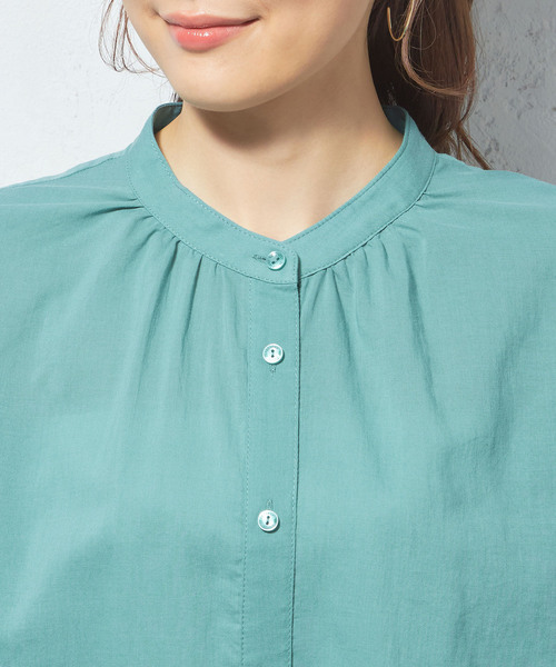 Petit Honfleur（プチオンフルール）の「刺繍スリーブブラウス（シャツ/ブラウス・レディース・ネイビー/グリーン/ブラック・9号/11号）」の8枚目の写真