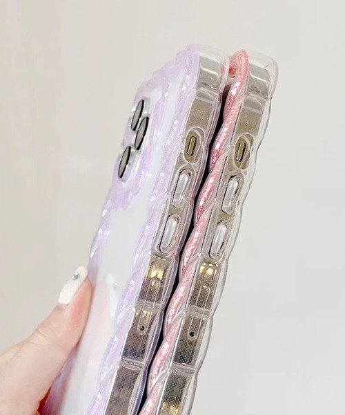 eimy istoire - 込み 新品 エイミー eimy リングモチーフマットスマホケース スマホケース スマホケース 「 ammy. / エイミードット 」 パステル うねうね