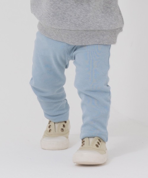 chil2（チルツー）の「全18色 カラバリストレッチパンツ（その他パンツ・キッズ・ワインレッド/ネイビー/ホワイト/ブルー/ブラック/サックスブルー/グリーン/グレー/モカ/ラベンダー/ミント/ライトブルー/オレンジ/マスタード/カーキ/ピンク/ベージュ/パープル・150cm/140cm/100cm/110cm/90cm/120cm/80ｃｍ/130cm）」の9枚目の写真