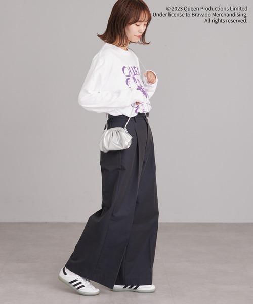 CIAOPANIC TYPY（チャオパニックティピー）の「【CIAOPANIC TYPY スペシャルアイテム】ロックバンドTEE（Tシャツ/カットソー・レディース・チャコールグレー/オフホワイト/ブラック/ホワイト・ONE SIZE）」の20枚目の写真