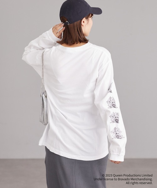 CIAOPANIC TYPY（チャオパニックティピー）の「【CIAOPANIC TYPY スペシャルアイテム】ロックバンドTEE（Tシャツ/カットソー・レディース・チャコールグレー/オフホワイト/ブラック/ホワイト・ONE SIZE）」の8枚目の写真