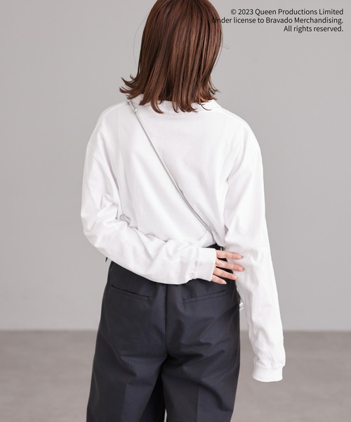 CIAOPANIC TYPY（チャオパニックティピー）の「【CIAOPANIC TYPY スペシャルアイテム】ロックバンドTEE（Tシャツ/カットソー・レディース・チャコールグレー/オフホワイト/ブラック/ホワイト・ONE SIZE）」の16枚目の写真