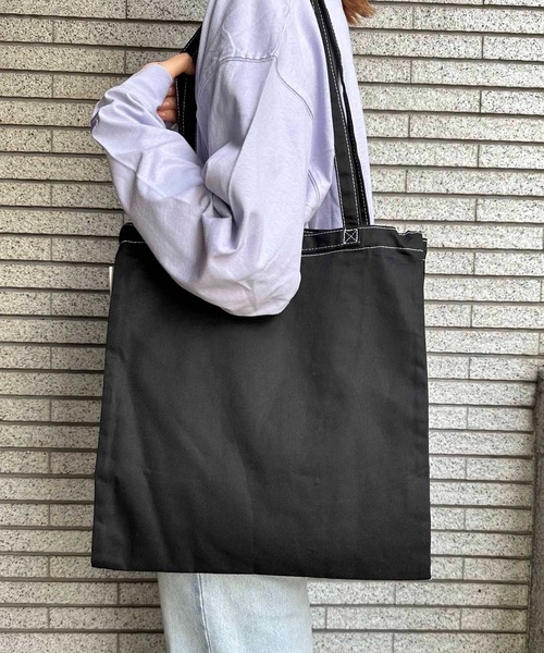 FRUIT OF THE LOOM(フルーツオブザルーム)の「FRUIT OF THE LOOM / FTL BASIC PARTITION TOTE / 80052900(トートバッグ・レディース・オフホワイト/イエロー/グリーン/カーキ/グレイッシュブルー/ネイビー/ピンク/レンガ/ブラウン/ベージュ/ブラック/グレー・ONESIZE)」の3枚目の写真