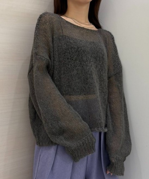 セール】モヘアライクシアーニット（ニット/セーター）｜RANAN（ラナン