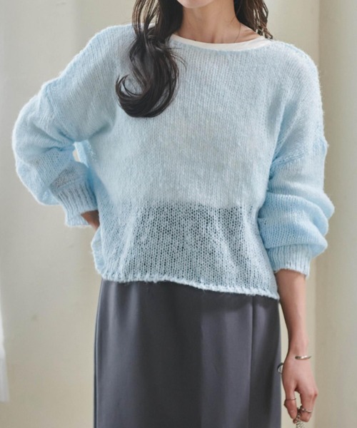 セール】モヘアライクシアーニット（ニット/セーター）｜RANAN（ラナン