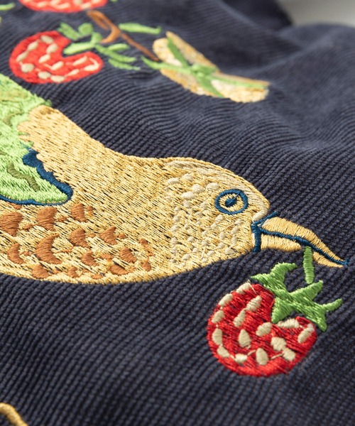 Jubilee(ジュビリー)の「ウィリアムモリス柄 刺繍 コーデュロイ トートバッグ(トートバッグ・レディース・ライトグレー/ネイビー/ベージュ/グレー/ダークグリーン/ブラック・FREE)」の8枚目の写真