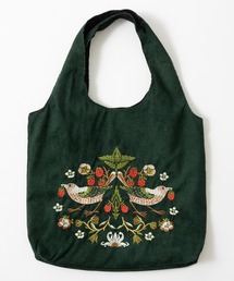 Jubilee（ジュビリー）の「ウィリアムモリス柄 刺繍 コーデュロイ トートバッグ（トートバッグ）」
