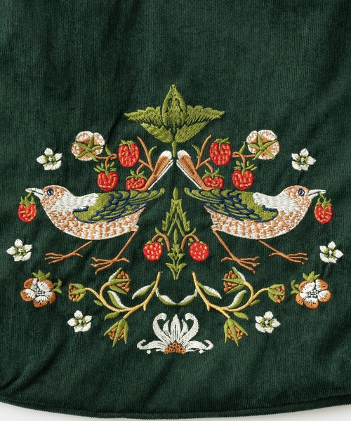 Jubilee(ジュビリー)の「ウィリアムモリス柄 刺繍 コーデュロイ トートバッグ(トートバッグ・レディース・ライトグレー/ネイビー/ベージュ/グレー/ダークグリーン/ブラック・FREE)」の21枚目の写真