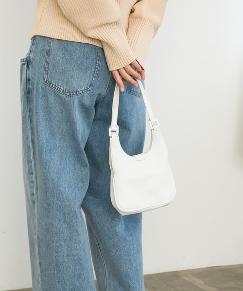 KBF（ケイビーエフ）の「ダブルポケットミニBAG（ハンドバッグ・レディース・ブラック/シルバー/ホワイト・ONE）」の7枚目の写真