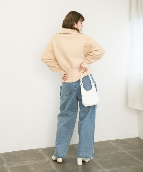 KBF（ケイビーエフ）の「ダブルポケットミニBAG（ハンドバッグ・レディース・ブラック/シルバー/ホワイト・ONE）」の10枚目の写真