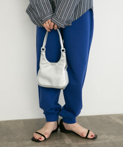 KBF（ケイビーエフ）の「ダブルポケットミニBAG（ハンドバッグ・レディース・ブラック/シルバー/ホワイト・ONE）」の18枚目の写真