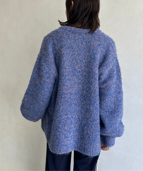 CPCM（シーピーシーエム）の「カラーブークレニットカーディガン（カーディガン/ボレロ・レディース・ブルー/ブラウン/グリーン系その他/オレンジ/アイボリー/サックスブルー・FREE）」の22枚目の写真