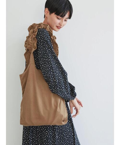 AMERICAN HOLIC（アメリカンホリック）の「コーデュロイフリルBAG（エコバッグ/サブバッグ・レディース・グリーン/ネイビー/ピンク系その他2/キャメル・FREE）」の11枚目の写真