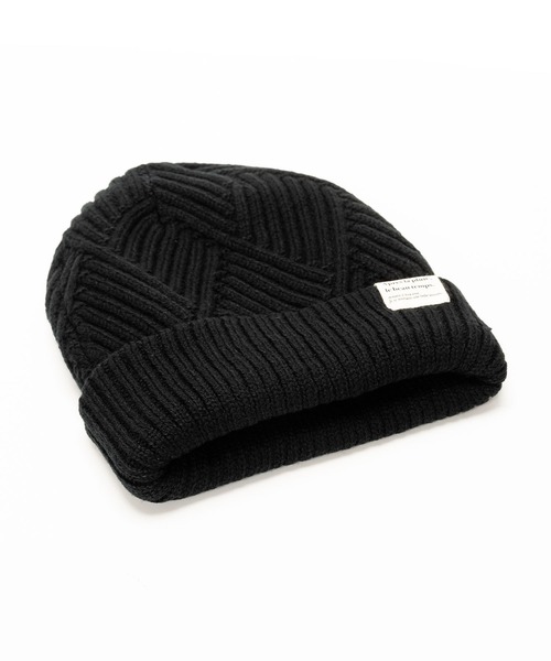 polka polka（ポルカポルカ）の「リサイクルポリ リバーシブル ニットキャップ（ニットキャップ/ビーニー・レディース・ベージュ/ブラック/グリーン・FREE）」の7枚目の写真