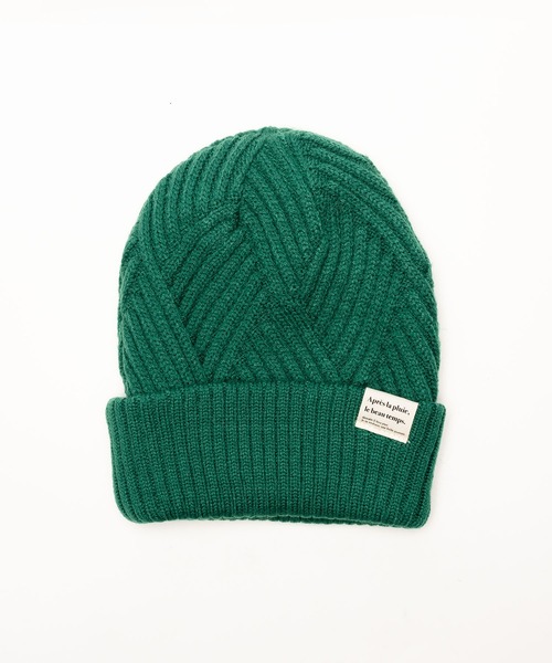 polka polka（ポルカポルカ）の「リサイクルポリ リバーシブル ニットキャップ（ニットキャップ/ビーニー・レディース・ベージュ/ブラック/グリーン・FREE）」の21枚目の写真