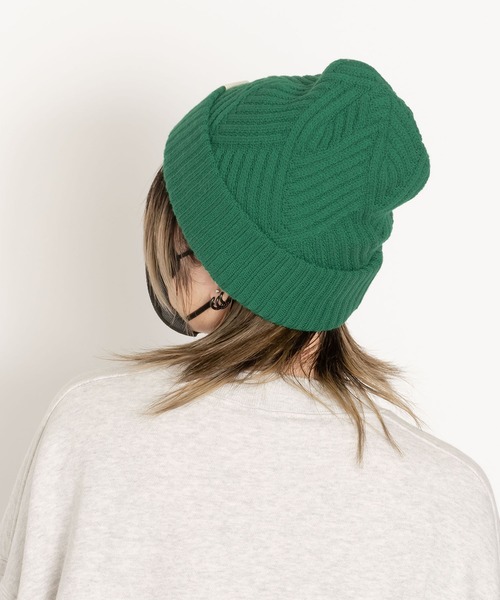 polka polka（ポルカポルカ）の「リサイクルポリ リバーシブル ニットキャップ（ニットキャップ/ビーニー・レディース・ベージュ/ブラック/グリーン・FREE）」の17枚目の写真