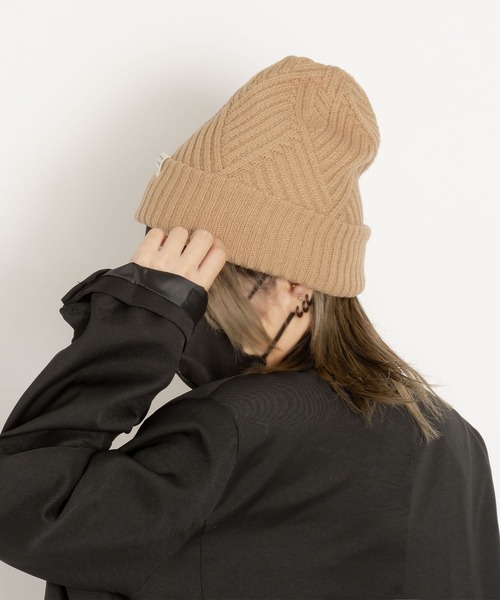 polka polka（ポルカポルカ）の「リサイクルポリ リバーシブル ニットキャップ（ニットキャップ/ビーニー・レディース・ベージュ/ブラック/グリーン・FREE）」の14枚目の写真