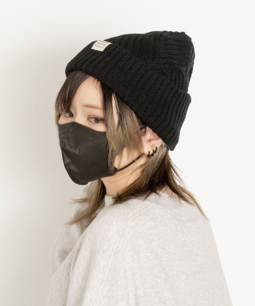 polka polka（ポルカポルカ）の「リサイクルポリ リバーシブル ニットキャップ（ニットキャップ/ビーニー・レディース・ベージュ/ブラック/グリーン・FREE）」の10枚目の写真