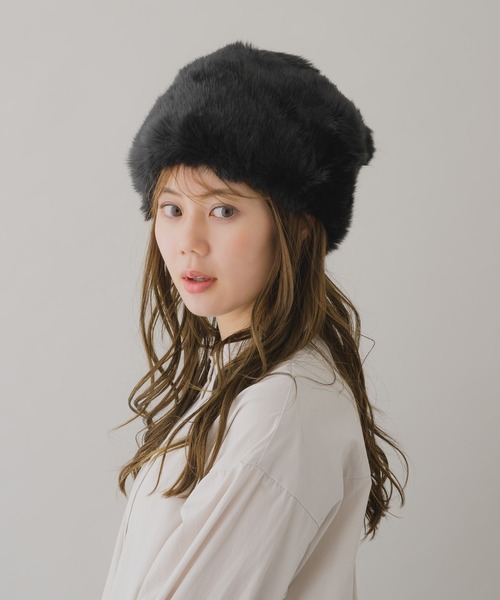 KATHARINE ROSS（キャサリンロス）の「【KATHARINE ROSS】エコファーロシアンハット（ハット・レディース・グレー/ブラック/ブラウン・MEDIUM）」の7枚目の写真