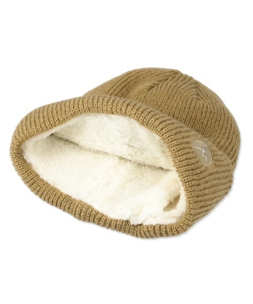 MARMOT(マーモット)の「K's Inner Boa Knit Watch / TSFKE204(キッズ)(ニットキャップ/ビーニー・キッズ・ブラック/ベージュ系その他・53-55cm)」の3枚目の写真