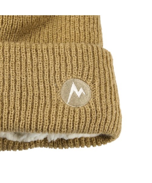 MARMOT(マーモット)の「K's Inner Boa Knit Watch / TSFKE204(キッズ)(ニットキャップ/ビーニー・キッズ・ブラック/ベージュ系その他・53-55cm)」の4枚目の写真