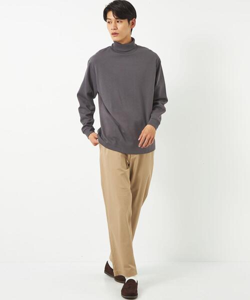 green label relaxing（グリーンレーベルリラクシング）の「クリア タートルネック カットソー（Tシャツ/カットソー・メンズ・ホワイト/ダークグレー/ケリー・S/XL/L/M）」の6枚目の写真