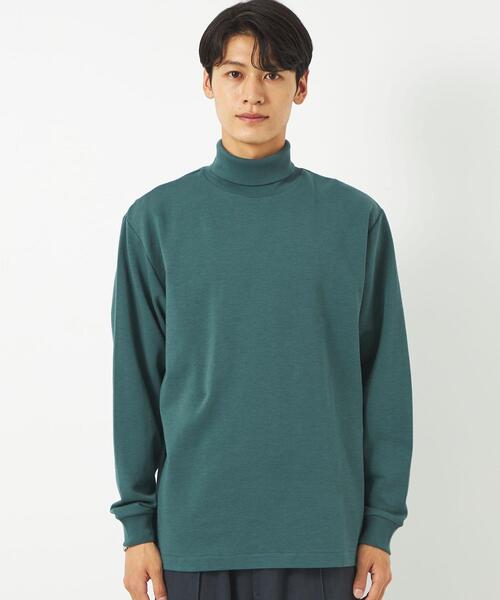 green label relaxing（グリーンレーベルリラクシング）の「クリア タートルネック カットソー（Tシャツ/カットソー・メンズ・ホワイト/ダークグレー/ケリー・S/XL/L/M）」の7枚目の写真