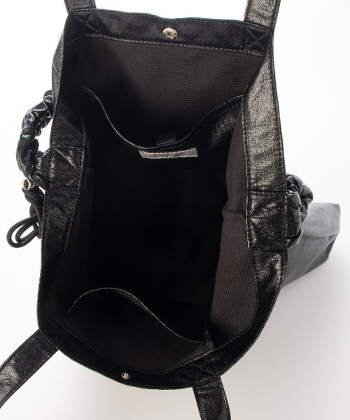 cache cache（カシュ カシュ）の「カシュカシュ cachecache / メタリックシャーリングポケッタブルトート（ショルダーバッグ・レディース・ゴールド/ブラック/シルバー・FREE）」の5枚目の写真
