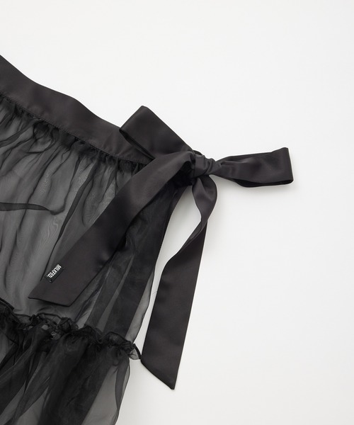MILKFED.（ミルクフェド）の「FAIRY WRAP SKIRT（スカート・レディース・ブラック/ベージュ/ホワイト・ONE SIZE）」の10枚目の写真