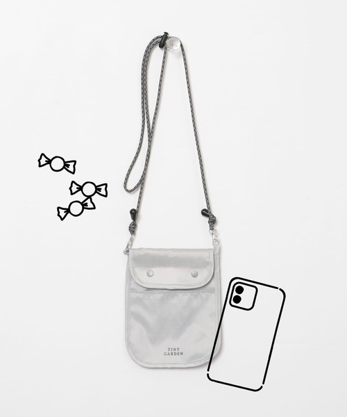 EKAL(エカル)の「TINY GARDEN PRODUCTS マルチサコッシュ(ショルダーバッグ・レディース・ホワイト系その他/ブラック/グレー・ONE)」の3枚目の写真