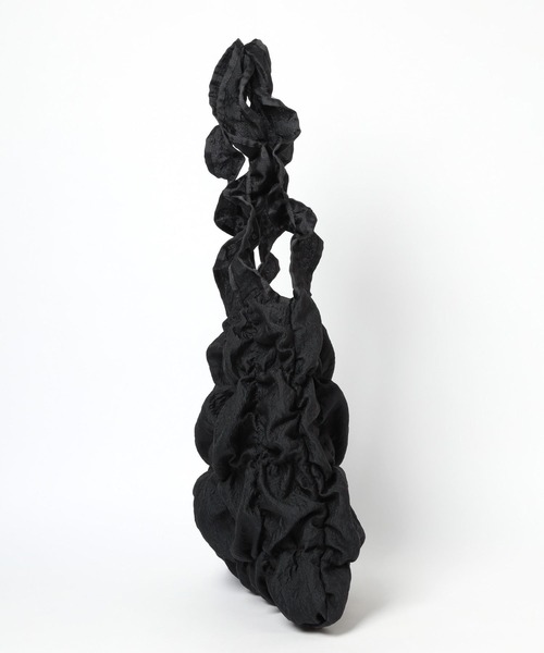 Heather(ヘザー)の「【キャセリーニ】ギャザースクエアトート 994841(トートバッグ・レディース・オフホワイト/ブラック・ONE SIZE)」の6枚目の写真