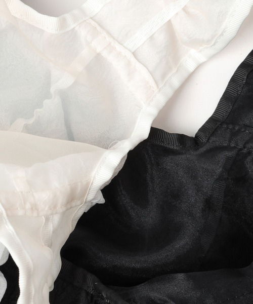 Heather(ヘザー)の「【キャセリーニ】ギャザースクエアトート 994841(トートバッグ・レディース・オフホワイト/ブラック・ONE SIZE)」の15枚目の写真