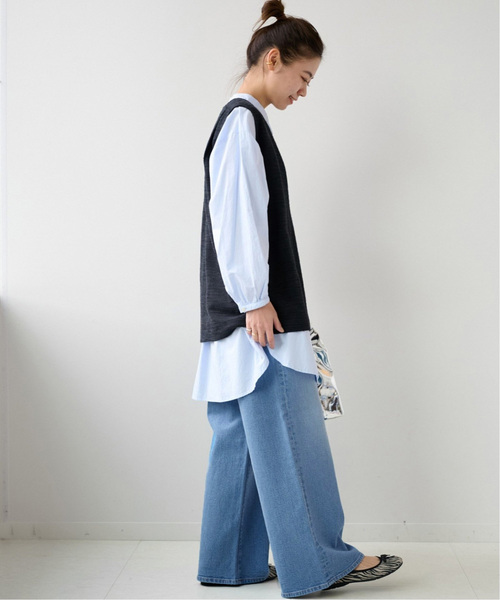 JOURNAL STANDARD relume（ジャーナルスタンダード　レリューム）の「《追加》ワイドデニム（デニムパンツ・レディース・ネイビー/ブルー系その他・38/36）」の3枚目の写真