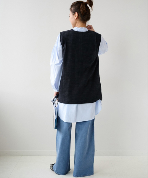JOURNAL STANDARD relume（ジャーナルスタンダード　レリューム）の「《追加》ワイドデニム（デニムパンツ・レディース・ネイビー/ブルー系その他・38/36）」の4枚目の写真