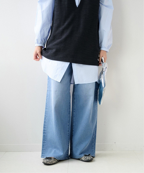 JOURNAL STANDARD relume（ジャーナルスタンダード　レリューム）の「《追加》ワイドデニム（デニムパンツ・レディース・ネイビー/ブルー系その他・38/36）」の5枚目の写真