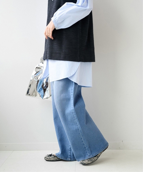 JOURNAL STANDARD relume（ジャーナルスタンダード　レリューム）の「《追加》ワイドデニム（デニムパンツ・レディース・ネイビー/ブルー系その他・38/36）」の6枚目の写真