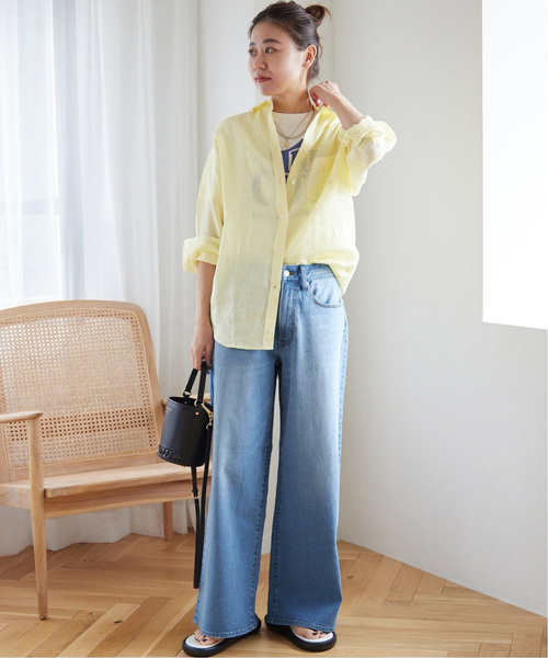 JOURNAL STANDARD relume（ジャーナルスタンダード　レリューム）の「《追加》ワイドデニム（デニムパンツ・レディース・ネイビー/ブルー系その他・38/36）」の9枚目の写真