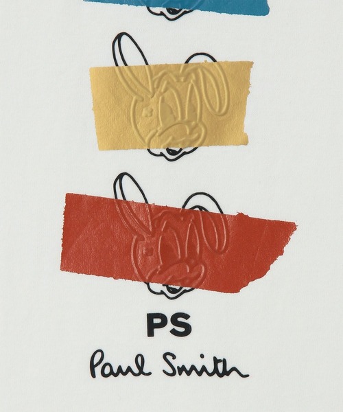 PS Paul Smith（ピーエスポールスミス）の「"Hidden Rabbit" 長袖Tシャツ / 142550 828R（Tシャツ/カットソー・メンズ・ブラック/オフホワイト・X-LARGE/LARGE/XX-LARGE/MEDIUM/SMALL）」の4枚目の写真