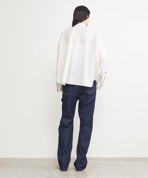 AEWEN MATOPH（イウエン マトフ）の「＜AEWEN MATOPH＞ポリエステル フレア シャツ（シャツ/ブラウス・レディース・ライム/オフホワイト・FREE）」の8枚目の写真