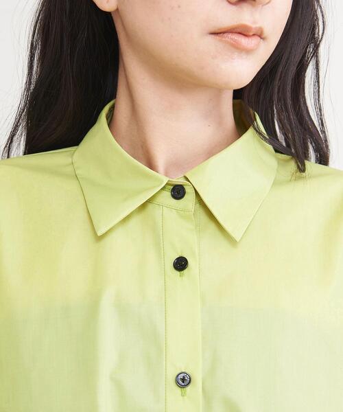 AEWEN MATOPH（イウエン マトフ）の「＜AEWEN MATOPH＞ポリエステル フレア シャツ（シャツ/ブラウス・レディース・ライム/オフホワイト・FREE）」の9枚目の写真