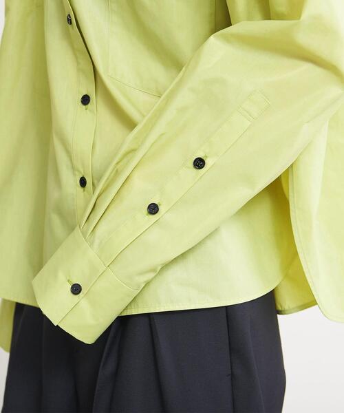 AEWEN MATOPH（イウエン マトフ）の「＜AEWEN MATOPH＞ポリエステル フレア シャツ（シャツ/ブラウス・レディース・ライム/オフホワイト・FREE）」の11枚目の写真