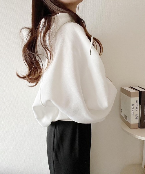 Nana(ナナ)（ナナ）の「オバケ刺繍ボリュームパーカー（パーカー・レディース・ホワイト/ベージュ・X-LARGE/SMALL/MEDIUM/LARGE）」の17枚目の写真