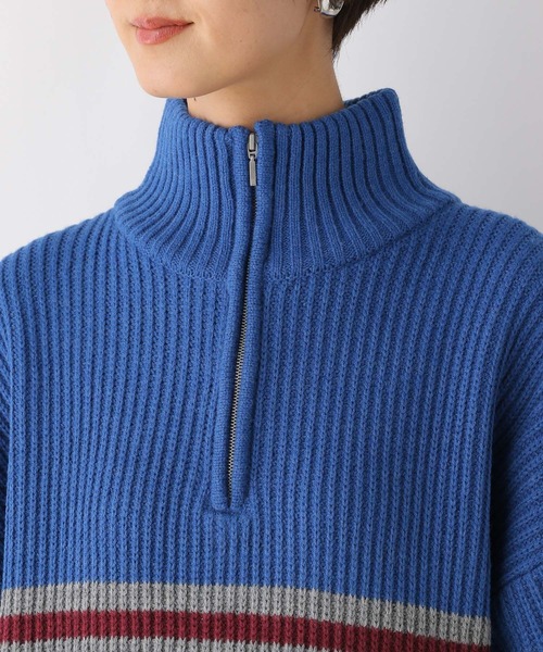 LEPSIM(レプシィム)の「5ゲージハーフZIP配色プルオーバー 993354(ニット/セーター・レディース・レッド/ブルー・FREE)」の14枚目の写真
