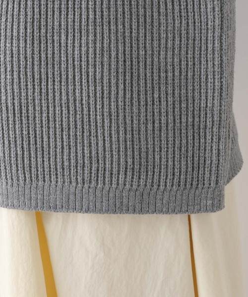 LEPSIM(レプシィム)の「5ゲージハーフZIP配色プルオーバー 993354(ニット/セーター・レディース・レッド/ブルー・FREE)」の5枚目の写真