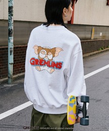 【Gremlins / グレムリン】サガラ刺繍 バックプリントスウェットトレーナー