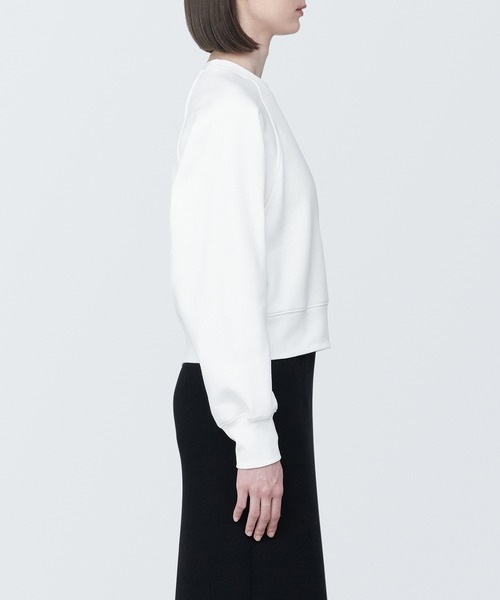 無印良品(ムジルシリョウヒン)の「婦人 スウェットシャツ(クルーネック長袖)(スウェット・レディース・ライトピンク/ライトイエロー/サックスブルー系/ブラック/ホワイト/ライトグレー・XL/M/XS/S/L)」の8枚目の写真