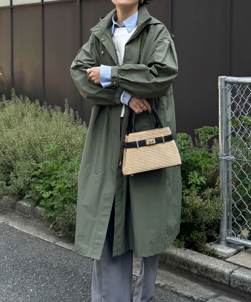 NOLLEY'S（ノーリーズ）の「【撥水加工】フーテッド2WAYコート