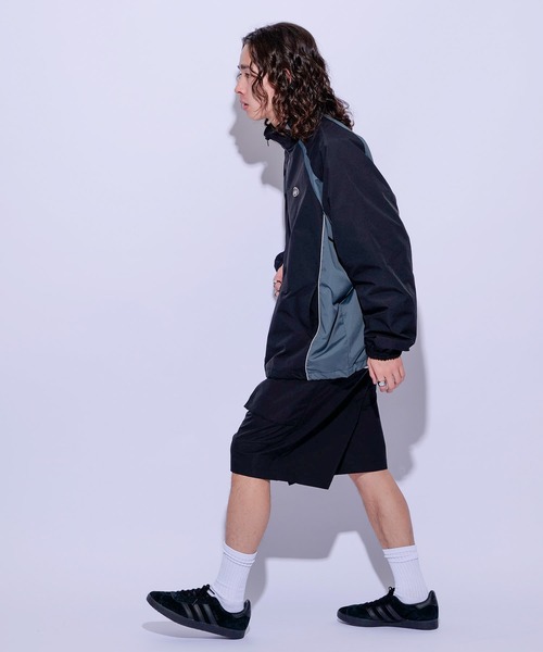 re_k by JUNRED(レクバイジュンレッド)の「re_k by JUNRED / ガゼットポケットウーブンショーツ(その他パンツ・メンズ・ベージュ系その他/ブラック/チャコールグレー・L/S/M)」の6枚目の写真